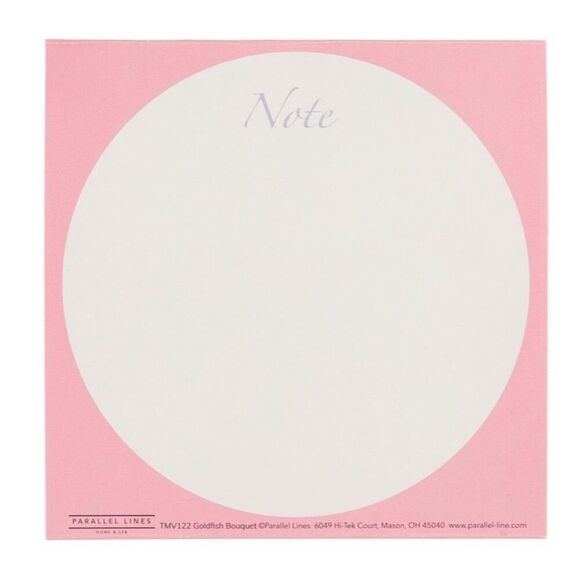 Pop-up Flowers Goldfish Valentine’s Day Card 4.5” x 4.5” Pink Blue White NWT New - Picture 3 of 9